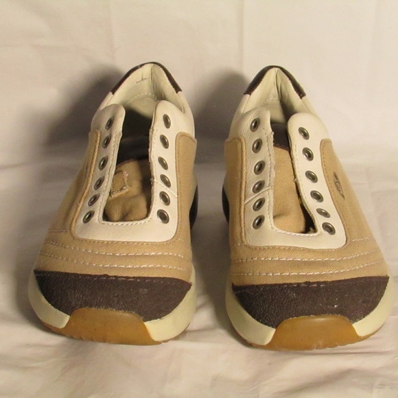 MBT Cream and Brown Women's Sneakers - Picture 3 of 8